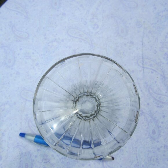 VTG LARGE GLASS GOBLET W/PEDESTAL HAND PAINTED DESIGN $20 Details Condition Used - Picture 4 of 5